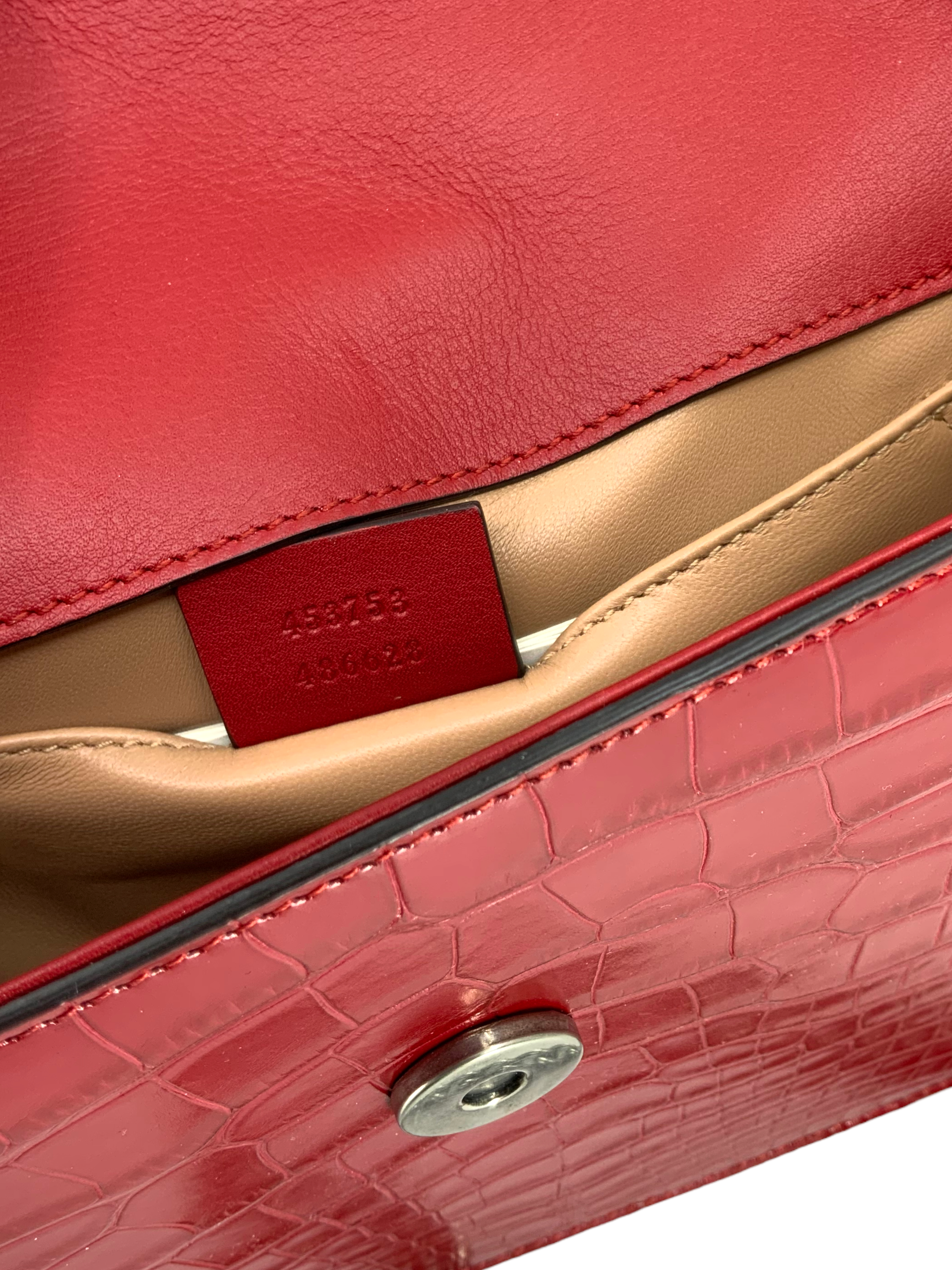 Authentic GUCCI Alligator Leather Small Lilith Crossbody Bag - Luxury Designer Handbag for Women | Perfect for Evening Parties, Date Nights & Special Occasions