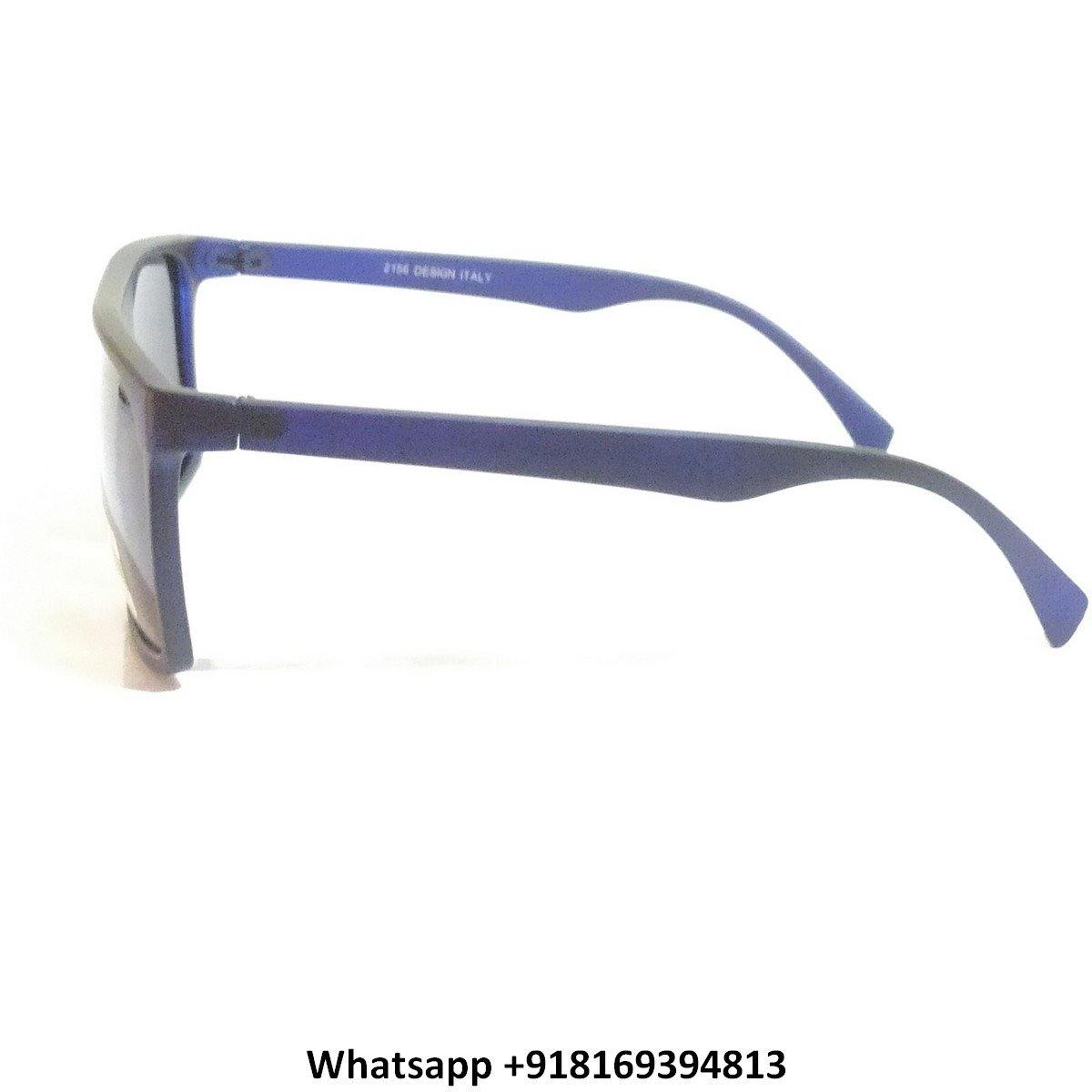 Trendy Square Polarized Sunglasses for Men & Women - UV Protection Classic Aviator Style 2156BL - Perfect for Driving, Beach & Outdoor Activities