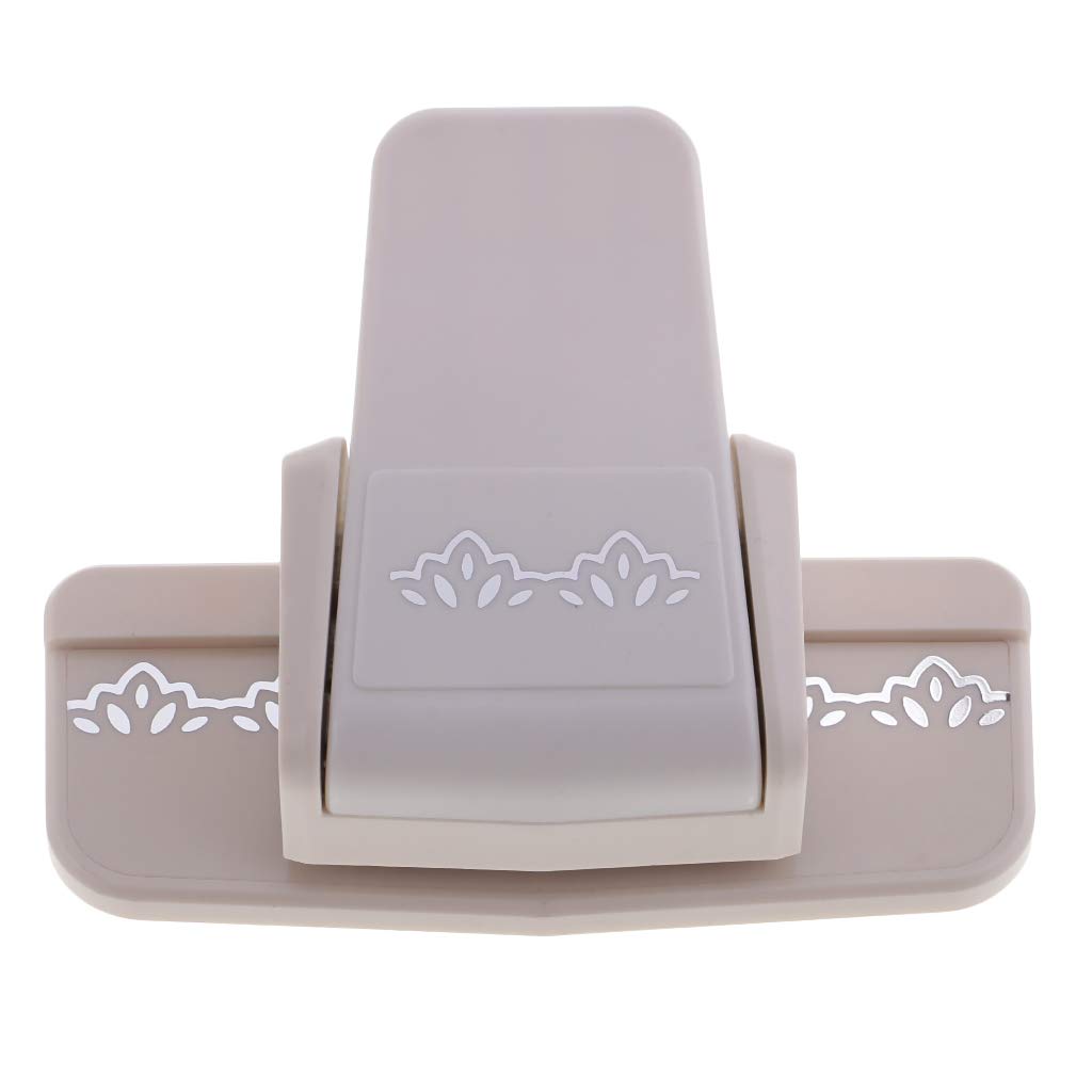 Kloware Border Punch for Paper Crafting - Gray | DIY Scrapbooking & Photo Album Hole Punch Tool | Perfect for Card Making, Invitations & Memory Books