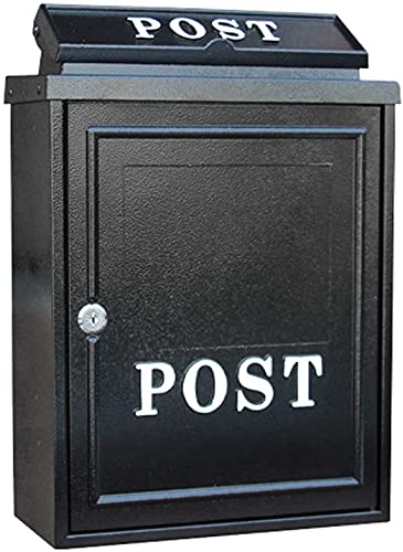 Wall Mounted Outdoor Mailbox - Rust-Proof Galvanized Steel Locking Post Box for Home & Rural Areas | Secure Parcel Delivery | Perfect for Houses, Apartments, and Driveways