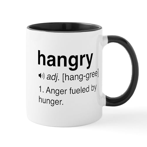 White/Black Inside - Hangry Definition Mugs