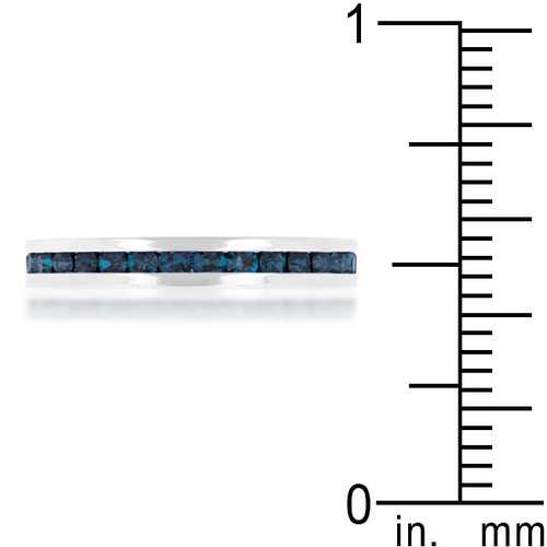 Elegant Stackable Montana Blue Crystal Rings for Women - Perfect for Everyday Wear, Layering & Special Occasions