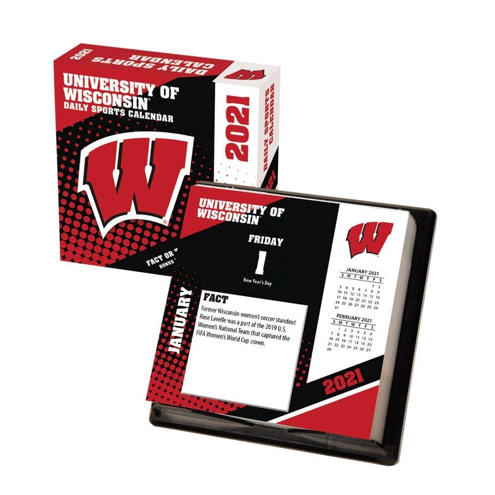 TURNER Sports Wisconsin Badgers 2021 Box Calendar - Official NCAA College Team Wall Planner | Perfect for Fans, Dorms, Offices & Gifts (21998051386)