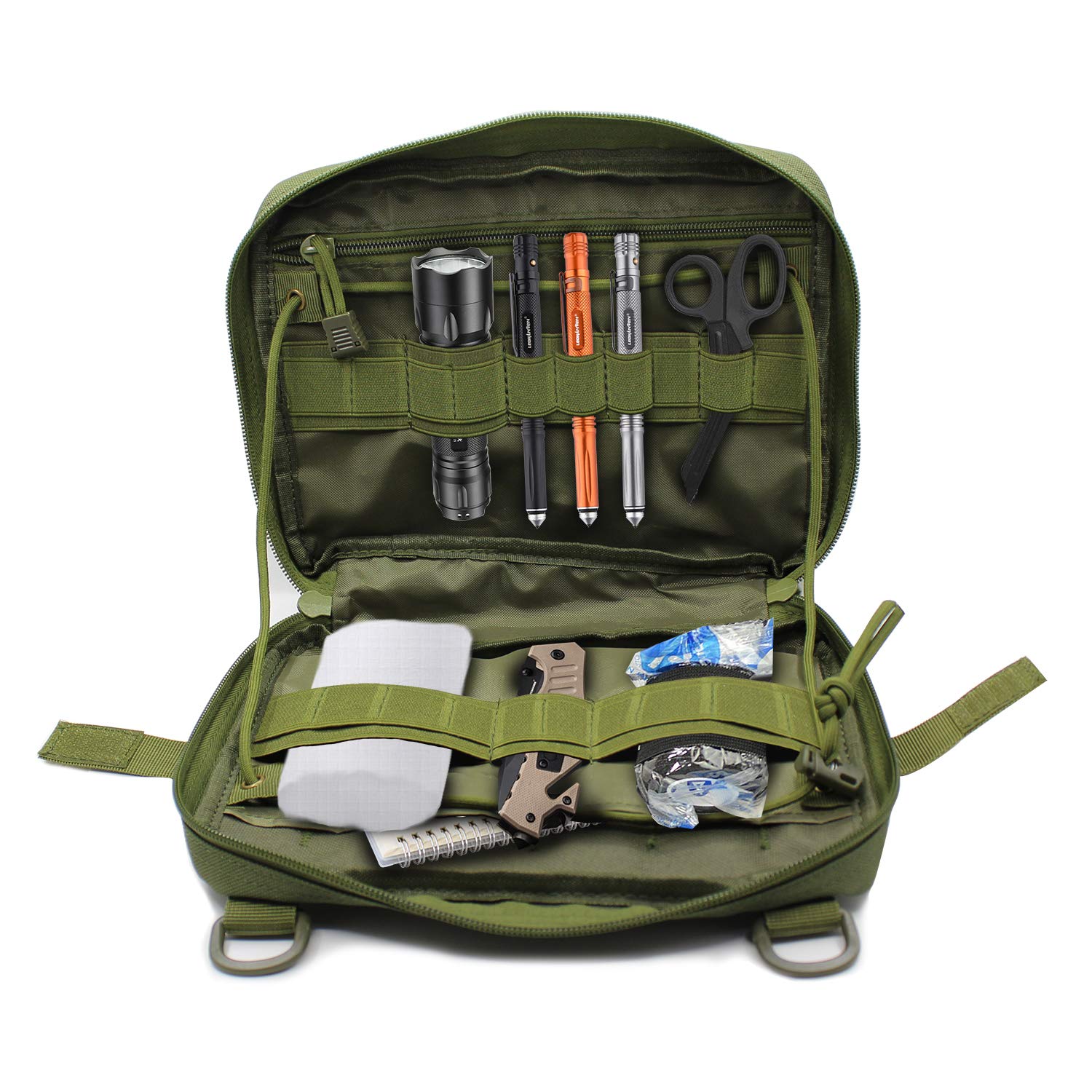 Tactical MOLLE Admin Pouch - Durable EDC Tool Bag for Outdoor, Hiking, Camping & Military Use