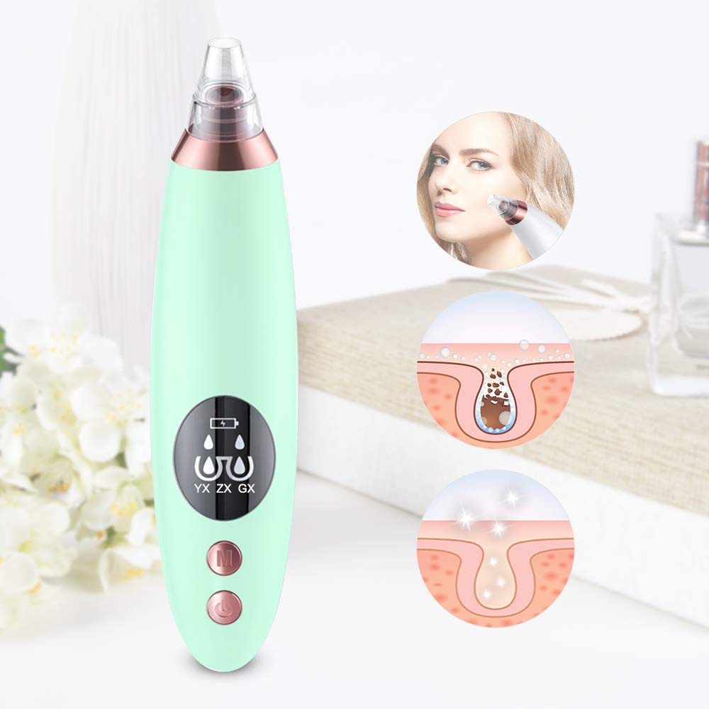 Yafei Pore Vacuum Blackhead Remover - Upgraded Strong Suction Rechargeable Facial Cleansing Tool for Blackhead & Pimple Removal - Perfect for Daily Skincare & Spa Treatments