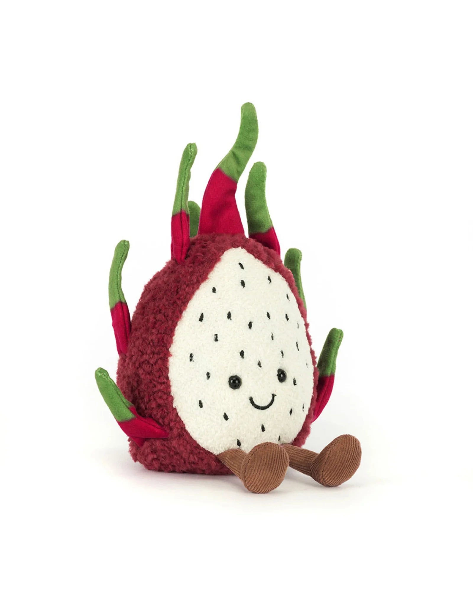Jellycat Amuseables Dragon Fruit Plush Toy - Soft & Cuddly Stuffed Animal for Kids & Adults - Perfect for Gifts, Nursery Decor, and Comforting Companionship