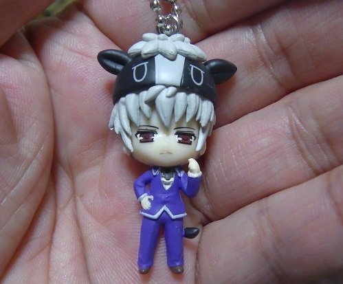 Fruits Basket Kigurumi Anime Keychain - Hatsuharu Sohma Cute Mascot Swing Charm for Backpacks, Bags & Gifts | Anime Merchandise & Collectibles