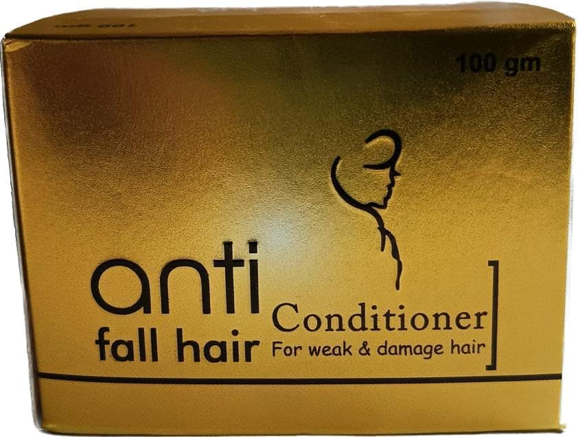 Anti-Fall Hair Conditioner - 3.52oz White Hair Treatment for Dry & Damaged Hair - Moisturizing & Strengthening for Daily Use at Home or Salon