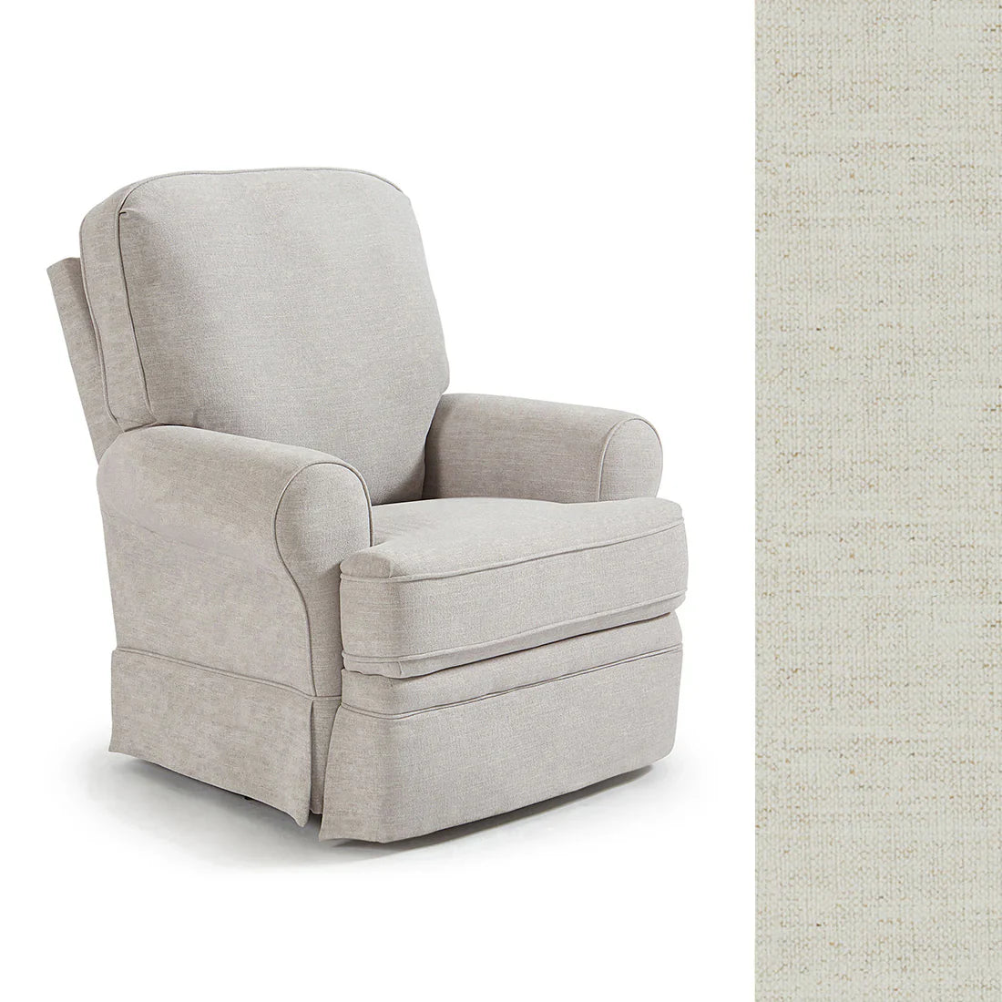 Juliana Swivel Glider Recliner Chair - Best Comfortable Modern Living Room Furniture for Relaxing, Reading & Nursing - Soft Upholstered Accent Chair with Smooth 360° Rotation