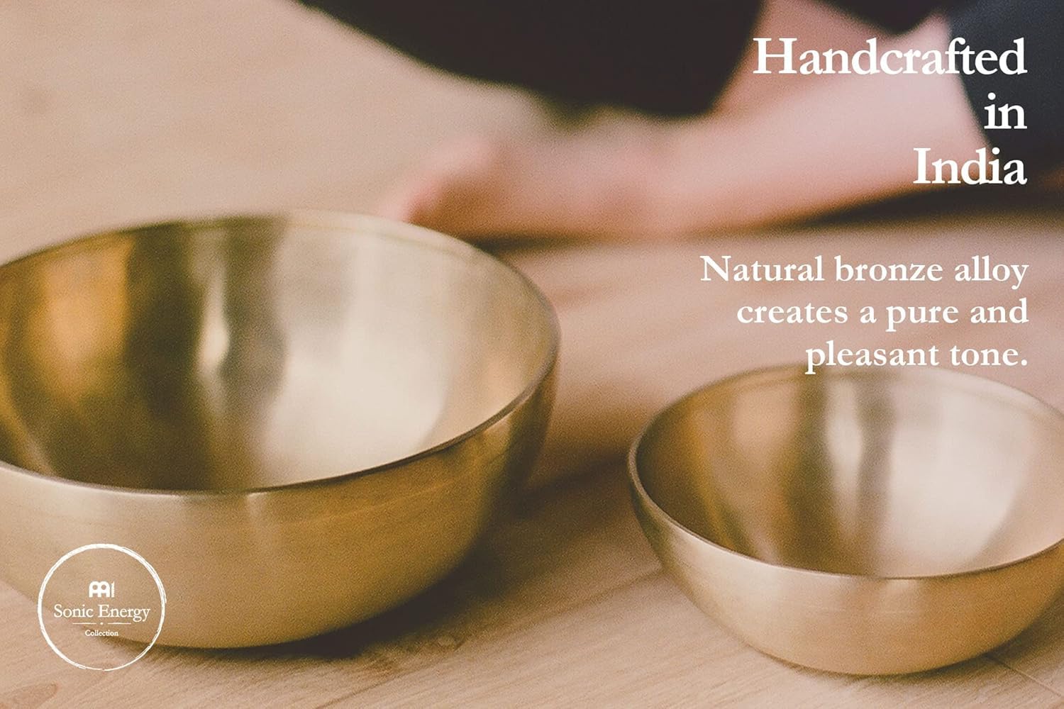 Authentic Bronze Singing Bowl with Felt Ring & Cover - Handcrafted in India for Meditation, Yoga & Sound Healing Therapy | Universal Series | 2-Year Warranty | Perfect for Home Meditation, Yoga Studios & Healing Centers