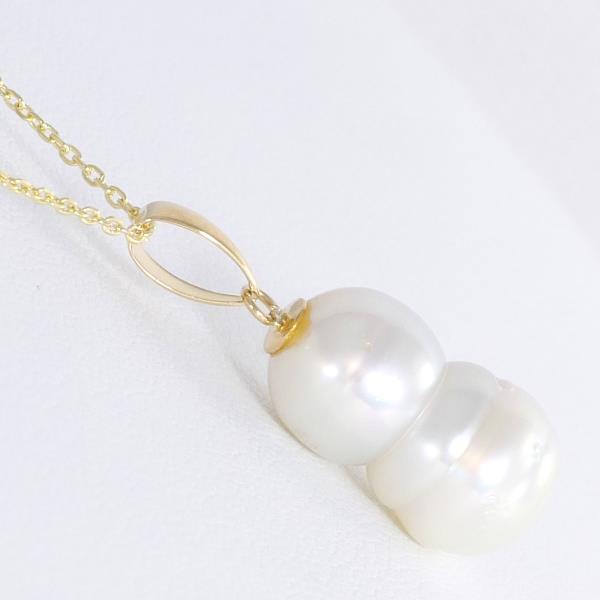 18K Yellow Gold Pearl Necklace for Women - Elegant Cultured Pearl Jewelry Gift for Birthday, Anniversary & Special Occasions