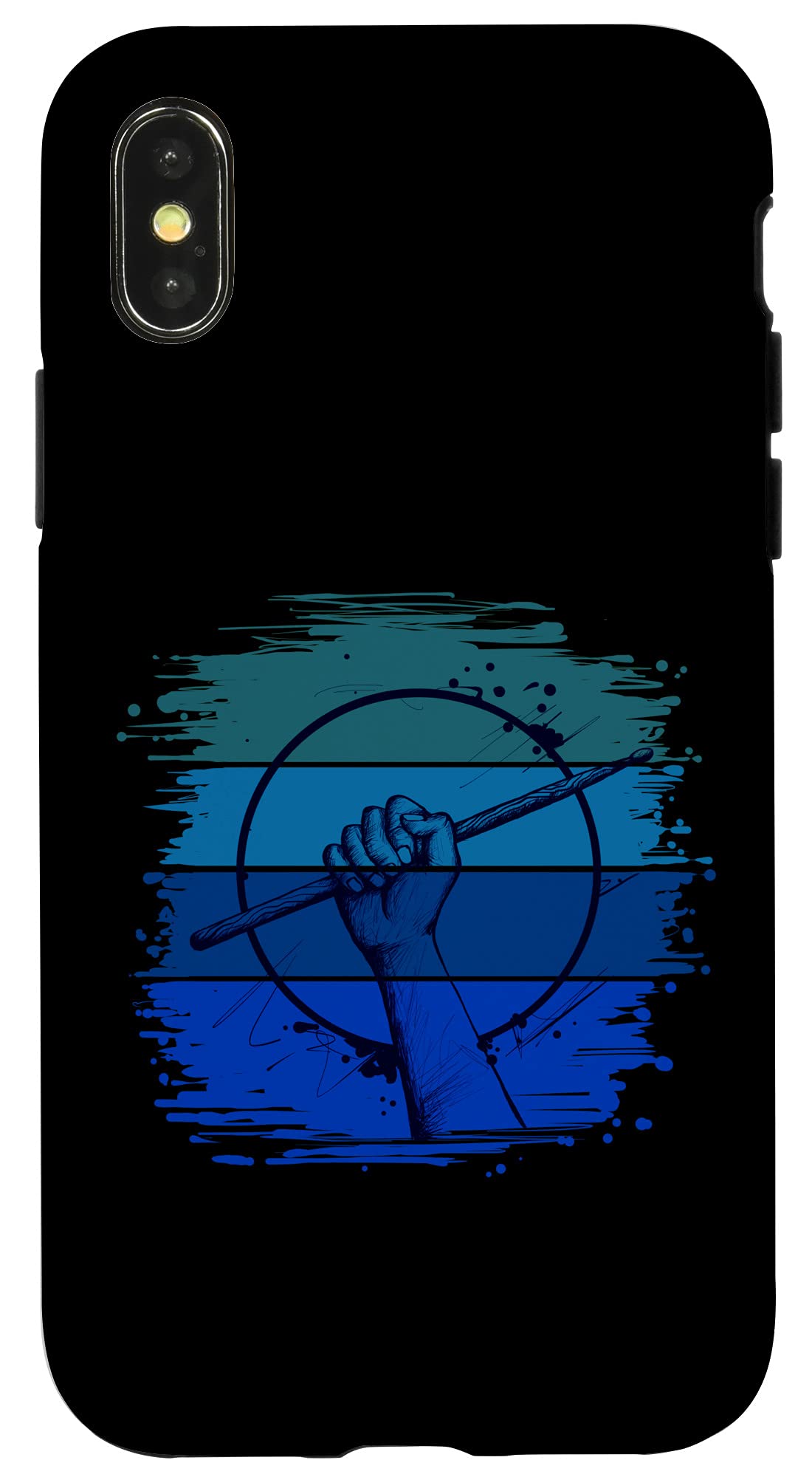iPhone X/XS Drumming Percussion Case - Perfect Gift for Drummers | Durable Protective Phone Cover for Musicians & Performers | Ideal for Gigs, Practice & Music Lovers