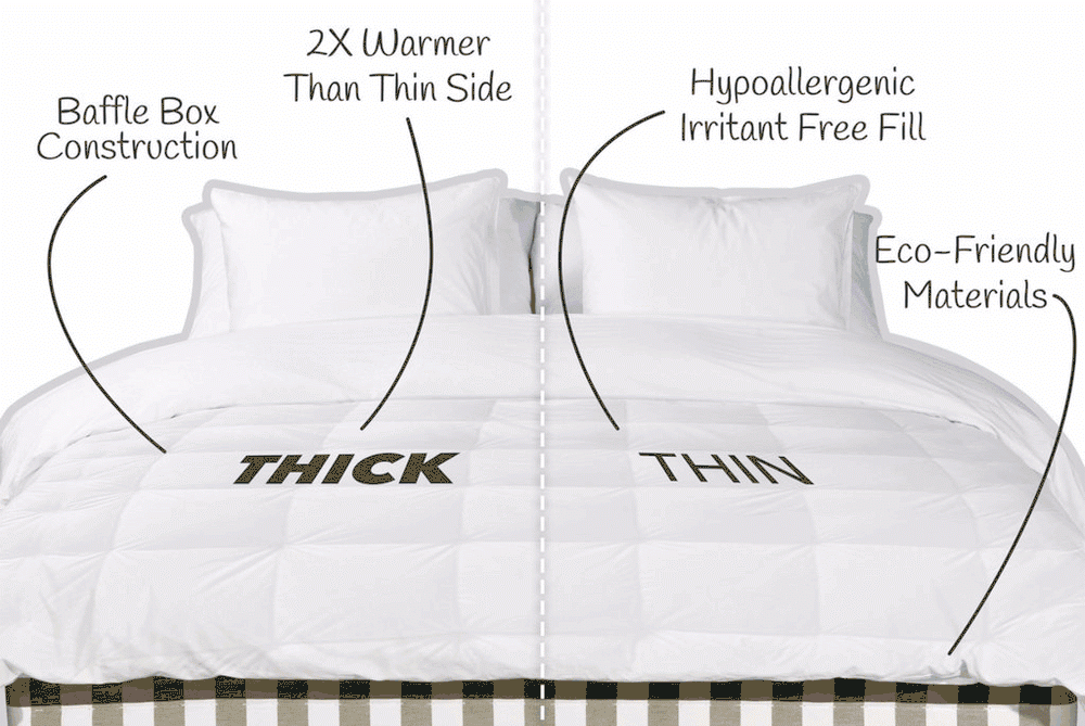 Twovet King Size Comforter for Couples - Soft & Breathable Duvet Cover for Two - Perfect for Master Bedroom, Guest Room, and Cozy Nights