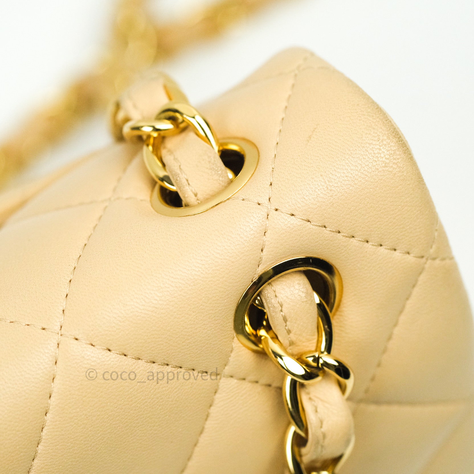 Chanel Classic Jumbo Double Flap Bag Beige Lambskin Leather with Gold Hardware - Luxury Designer Handbag for Women, Perfect for Parties, Dating & Special Occasions