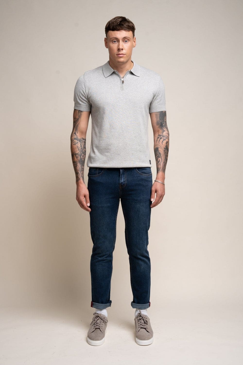 Cavani Milano Stonewash Stretch Denim Jeans for Men - Slim Fit Comfortable Stretchable Jeans - Perfect for Casual Wear, Office & Night Out