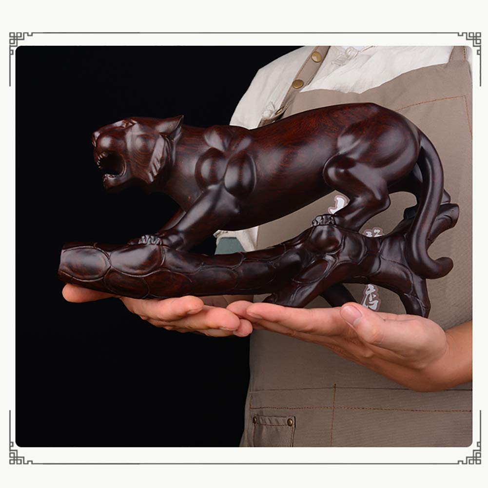 Handcrafted Jaguar Animal Sculpture - Brave & Agile Home Decor for Desktop, Living Room | Unique Wildlife Art for Office & Gift Giving