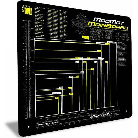 ModRight Anti Static Mod Mat for PC Motherboard Assembly - 23 x 23 Inch Large Work Surface | Perfect for Computer Building, Electronics Repair & DIY Projects