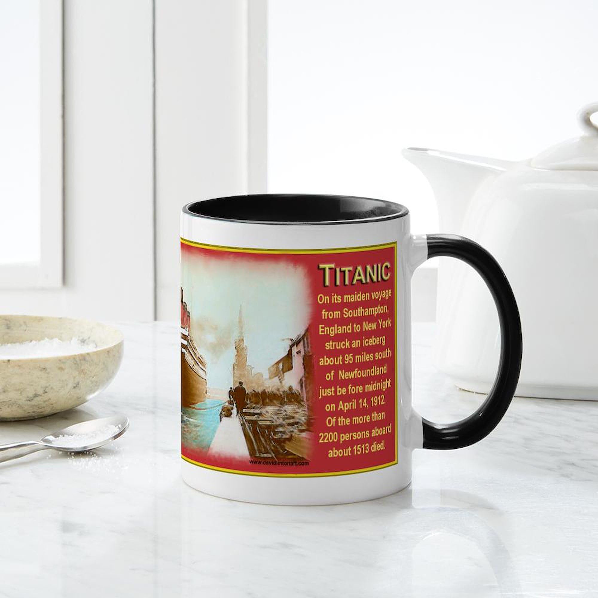 Titanic Themed 11 oz (325 ml) Ceramic Coffee Mug - Perfect for Movie Fans, Office Use & Gift Giving | CafePress