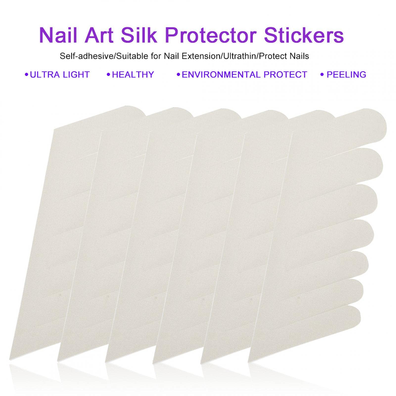 Silk Nail Wrap Kit - Adhesive Fiberglass Nail Wraps & Repair Strips for Split Nails | Nail Reinforcement Protector Stickers | UV Gel Nail Extension Tool | Perfect for Salon, Home Manicures & Nail Repair