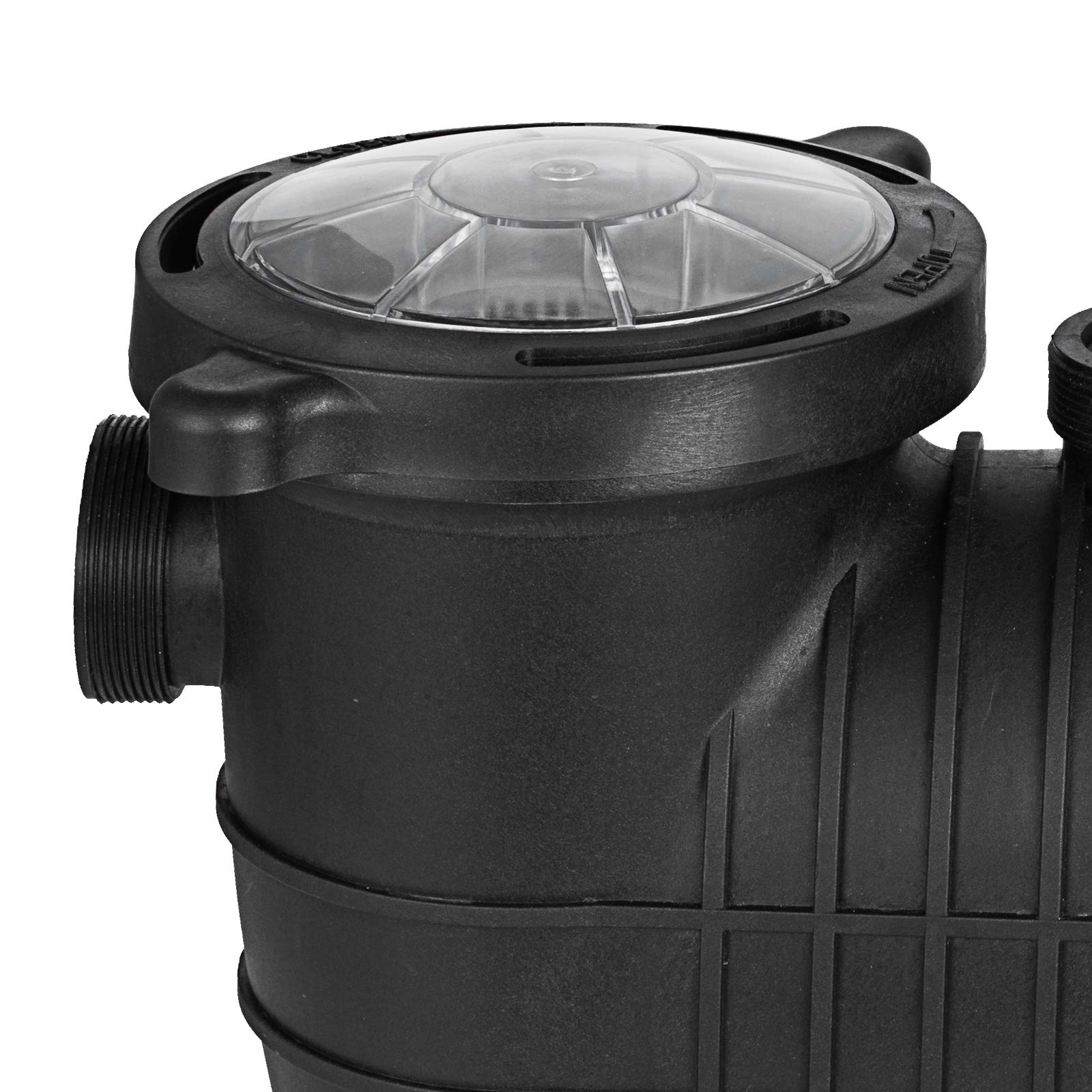 2HP Inground Pool Pump - Dual Voltage 110V/220V High Flow Swimming Pool Pump (6840 GPH) - Self Priming Above Ground Pool Pumps 1500W with Strainer Basket, Drain Plug & 6 Connectors - Perfect for Residential & Commercial Pool Maintenance, Water Circulation & Filtration Systems