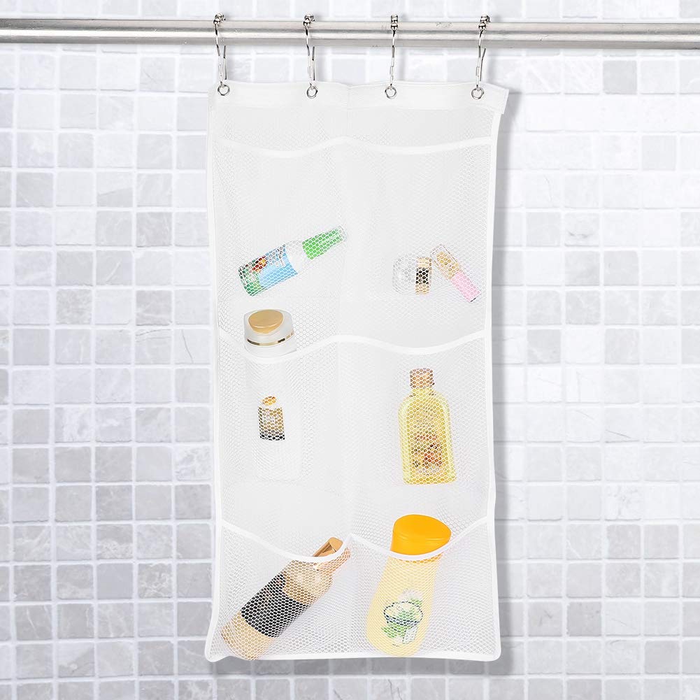 OUKENS 6-Pocket Wall Hanging Mesh Storage Bag - Space Saving Organizer for Shoes, Toys, Bathroom & Home Organization (Perfect for Closet, Nursery, Dorm Room Storage)