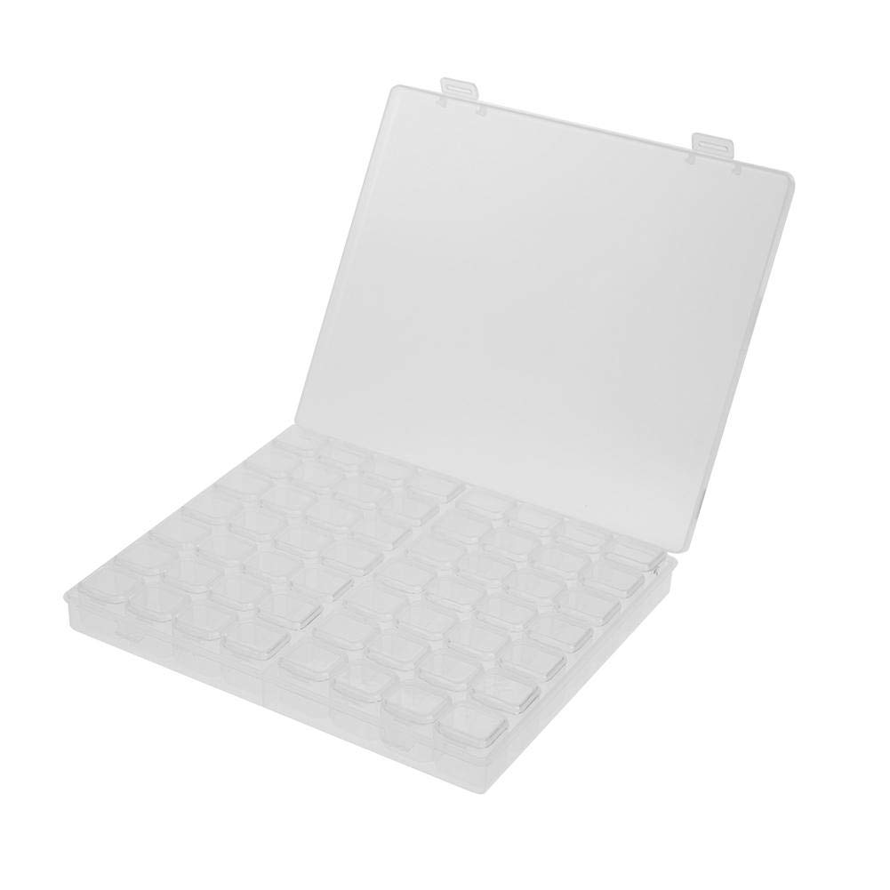 56 Grids Beads Organizer Box - Plastic Diamond Painting Storage Case for Rhinestones, Jewelry Beads & DIY Craft Supplies | Perfect for Diamond Embroidery, Art Projects & Craft Organization