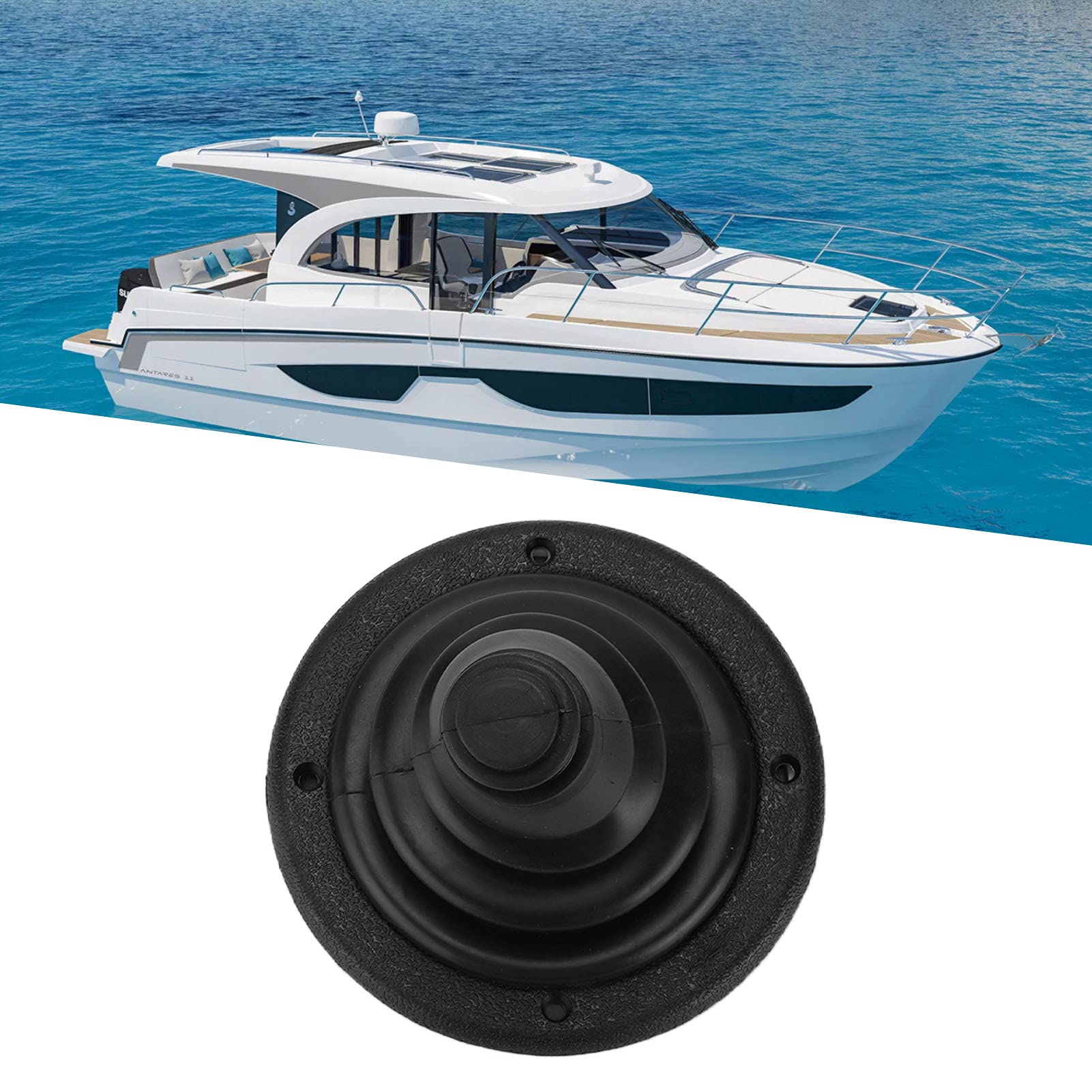 Shift Cable Bellows Kit - Black Rubber & Plastic Protective Boot for Marine Steering, Cars, Boats & Yachts | Durable Shift Cable Cover for Smooth Gear Shifting in Harsh Conditions