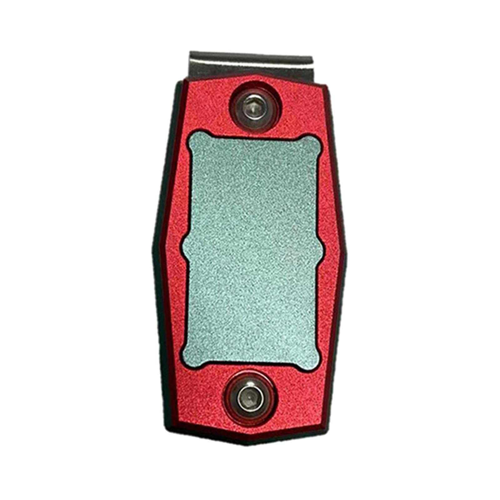 Rockible Magnetic Chalk Belt Clip - Billiard Pool Cue Chalk Holder Case with Strong Magnet (Red/Green) - Perfect for Pool Players & Snooker Enthusiasts