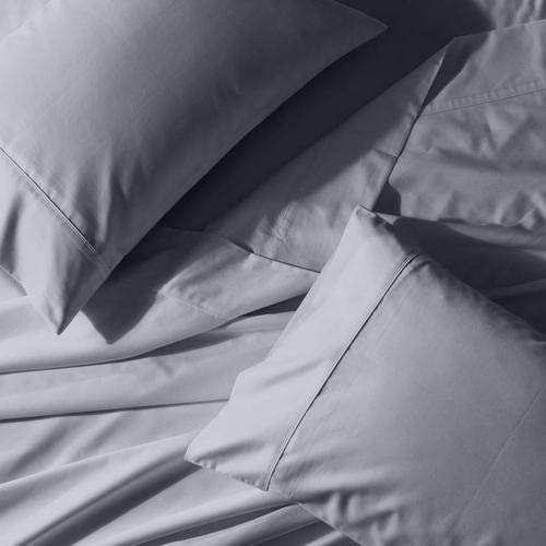 Extra Deep Pocket 22 Inches Solid 650 Thread Count Easy Care King Size Sheet Set in Gray - Perfect for Deep Mattresses & Luxurious Bedroom Comfort