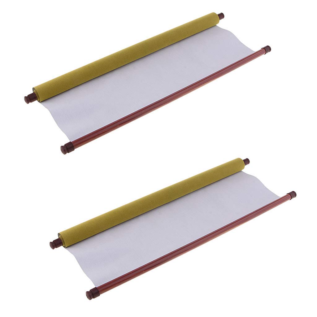 Bonarty 2 Rolls Reusable Blank Chinese Calligraphy Practice Paper - Water Writing Magic Cloth Fabric (150 x 45cm) for Beginners & Artists - Perfect for Home, School & Traditional Ink Painting Practice