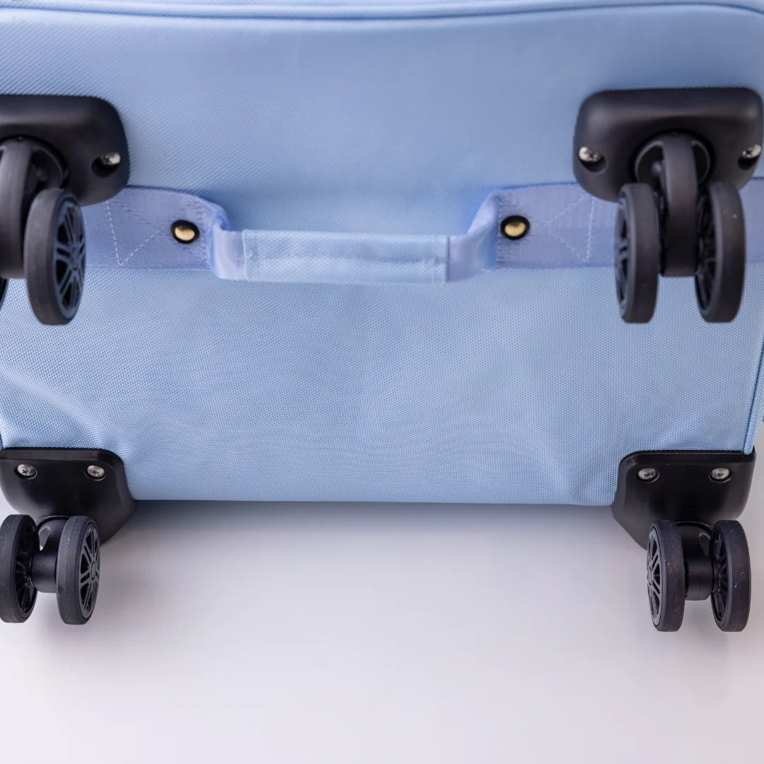 Rac n Roll Medium Sky Blue Backpack with Built-in Storage - Perfect for School, Travel, and Outdoor Adventures