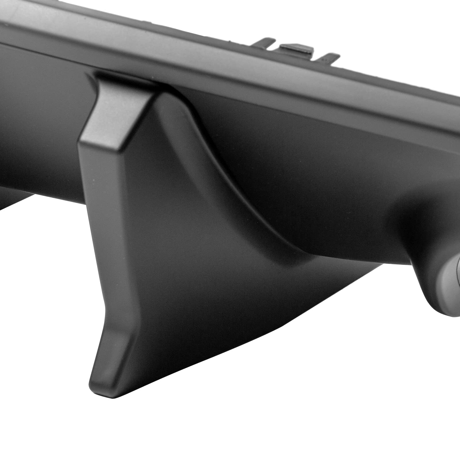 FREEMOTOR802 Rear Bumper Diffuser Compatible with 2015-2023 Dodge Charger | IKON V2 Style Matte Black Lip Kit (2PC) | PP Material Shark Fin Design | Enhances Sporty Look & Protects Bumper