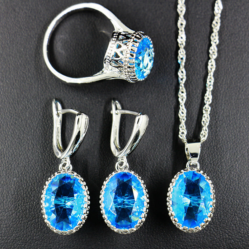 Elegant Bridal Wedding Jewelry Set with Diamond Hair Claw - Perfect for Bridal Shower, Wedding Ceremony & Formal Dinner Parties