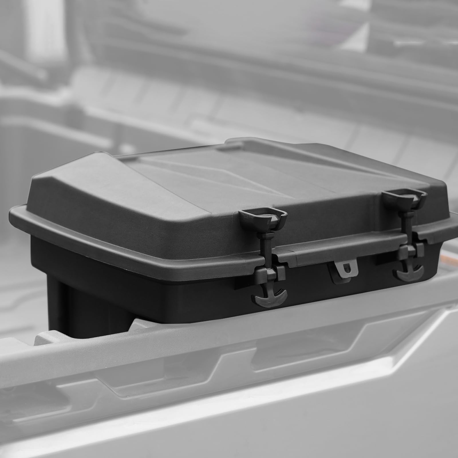 A & UTV PRO Heavy-Duty Bed Storage Box for 2016-2024 Can Am Defender Max HD5 HD8 HD9 HD10 & 2021-2024 Can Am Commander | Removable Hard Cargo Tool Box | Perfect for Off-Road Gear Storage, Hunting Equipment & Camping Supplies