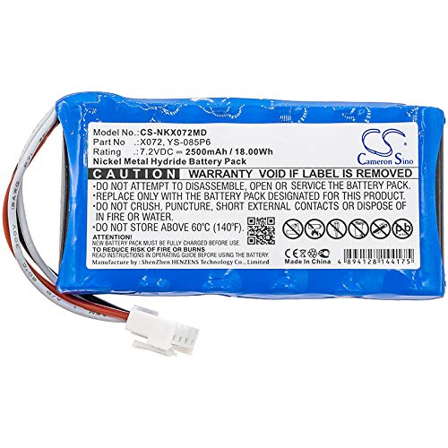 Cameron Sino 2500mAh Battery for Nihon Kohden OLG-2800 OLV-2700 Monitors - Medical Equipment Power Solution
