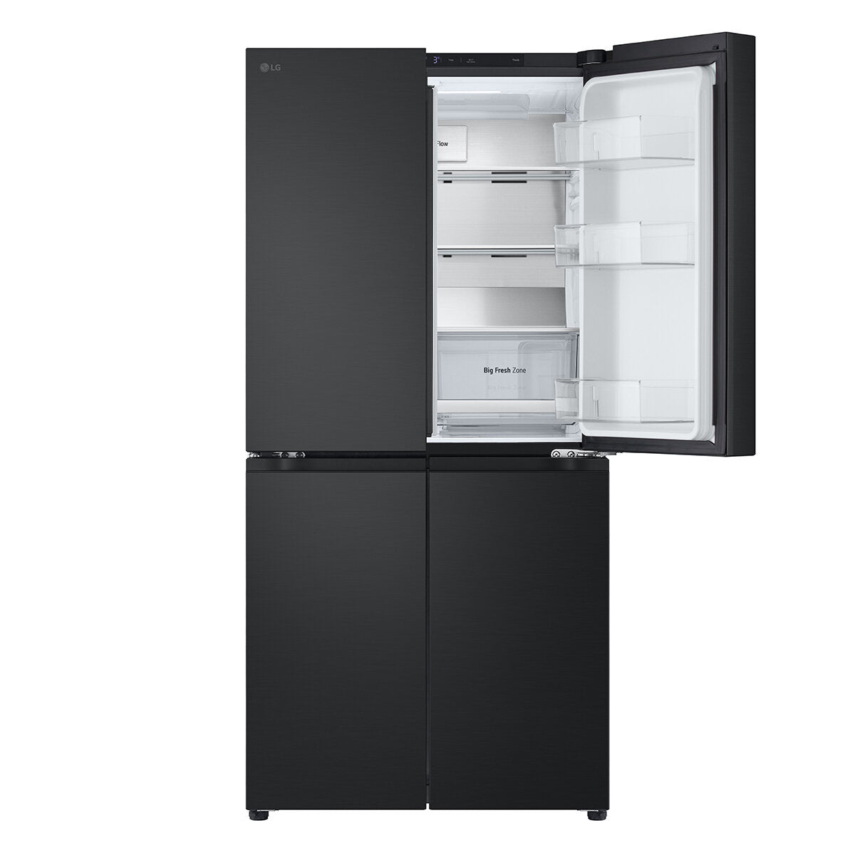 LG 530L French Door Refrigerator with Smart Cooling Plus - Matte Black (Model GF-B505MBL) - Energy Efficient Large Capacity Fridge for Modern Kitchen & Open Floor Plan Homes