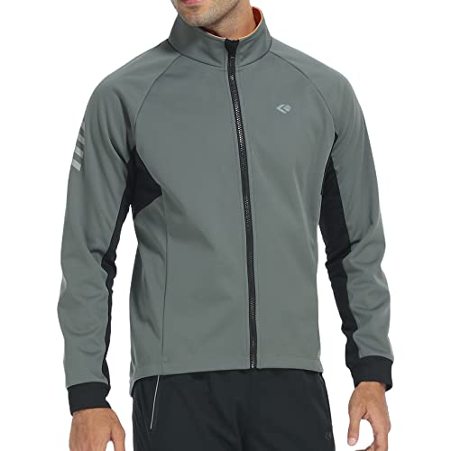 Men's Cycling Jacket Windproof Thermal Bike Running Jacket with Rear Pocket - Perfect for Outdoor Sports & Commuting