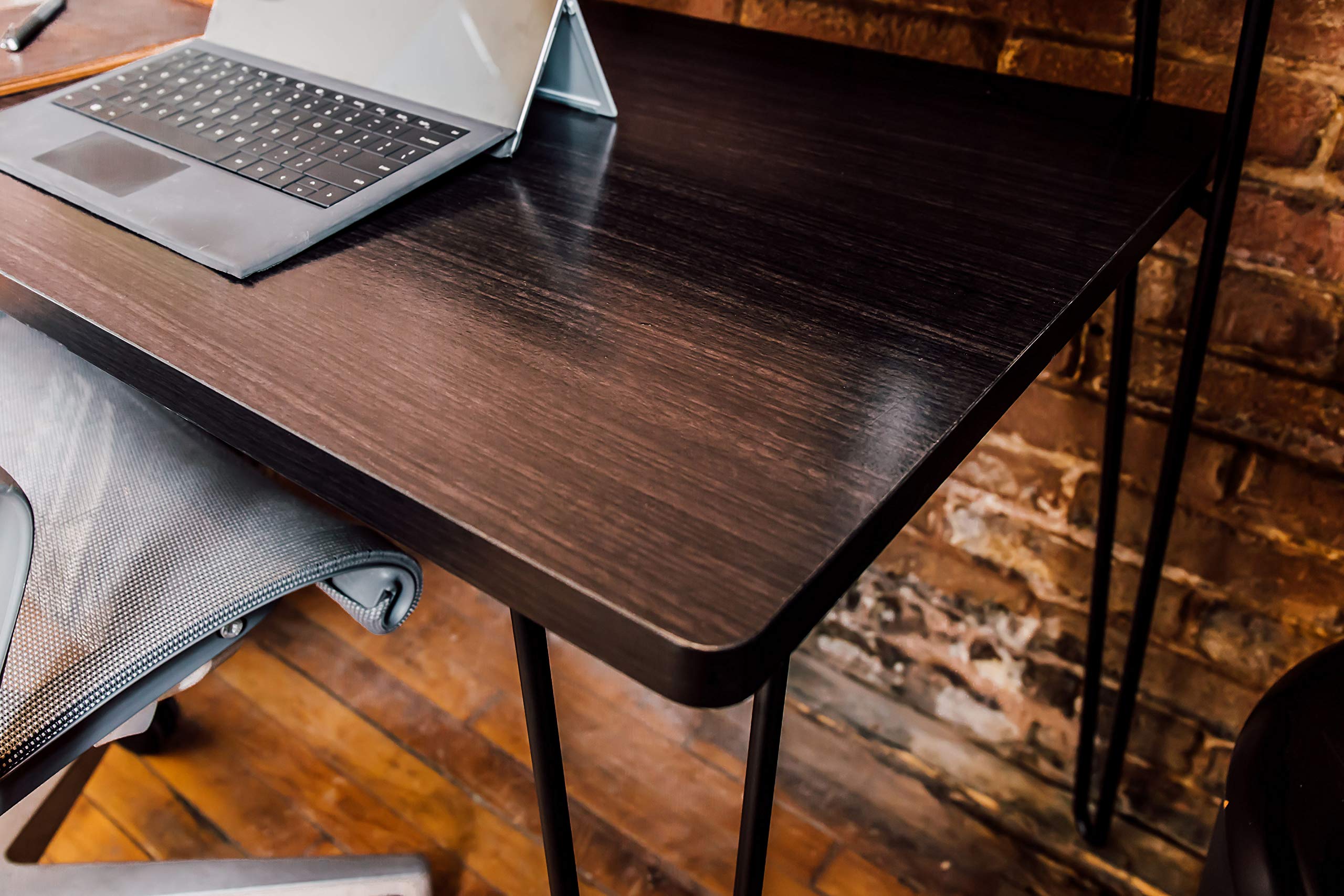 OneSpace Avalon Simple Computer Desk - Espresso Finish, Compact Home Office Desk for Small Spaces, Perfect for Remote Work & Study