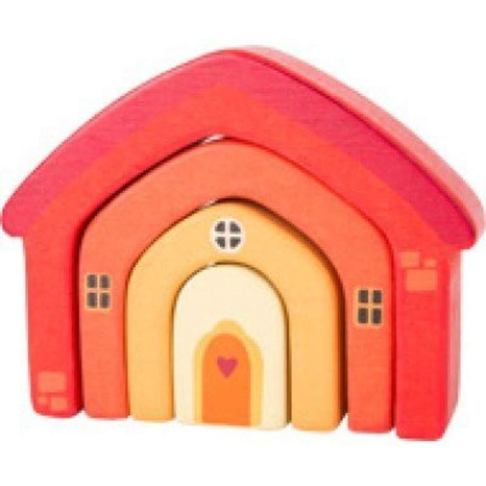 Colorful Wooden Small Foot 10648 Motor Skills House - Stackable for Kids Play & Learning