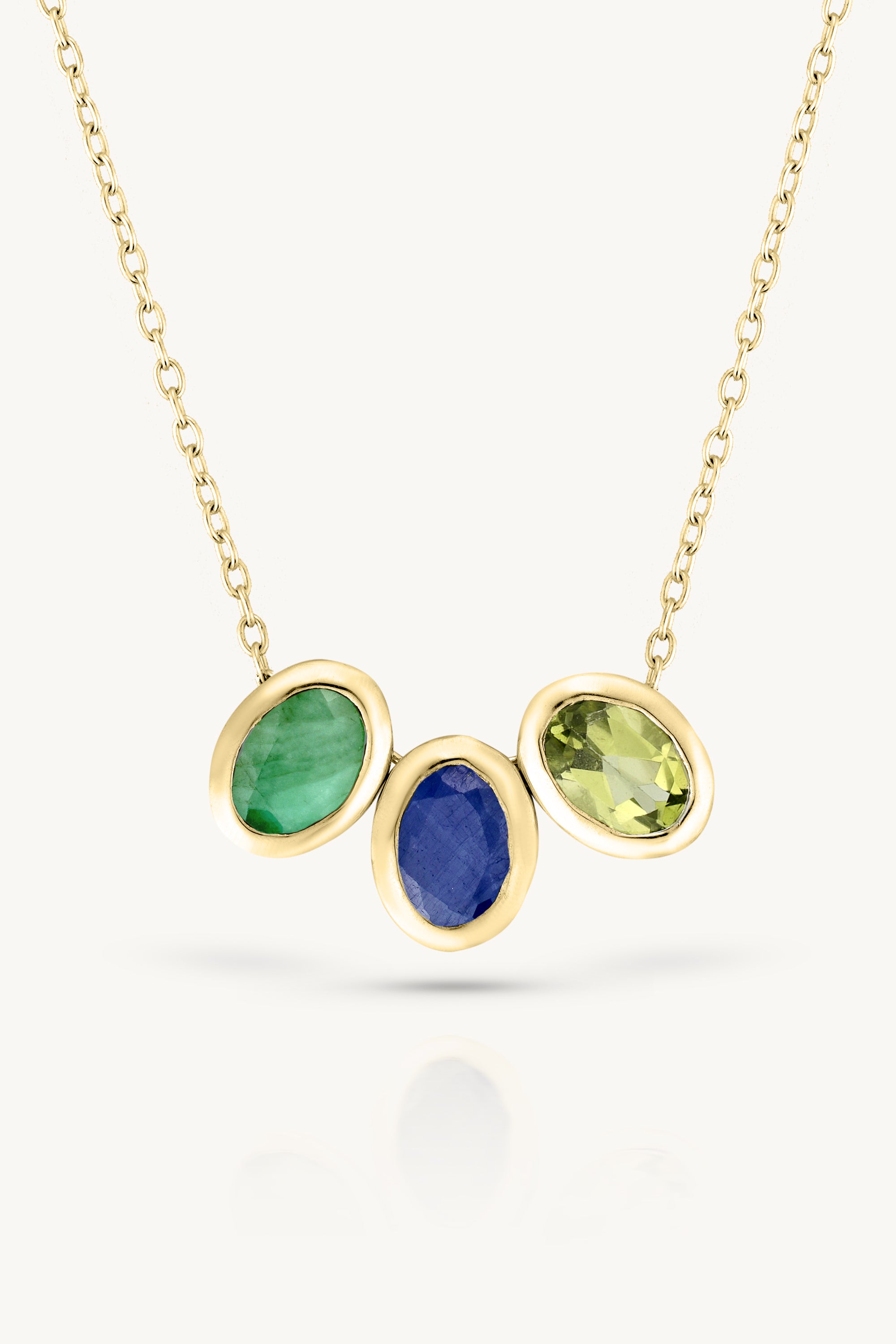 August Peridot Gold Birthstone Oval Charm Pendant - Elegant Jewelry Gift for August Birthdays, Anniversaries & Special Occasions