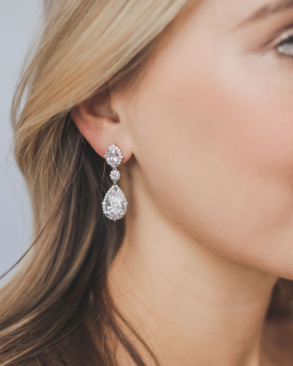 Emerson CZ Stud Earrings for Women - Sparkling Cubic Zirconia Earrings for Everyday Wear & Special Occasions