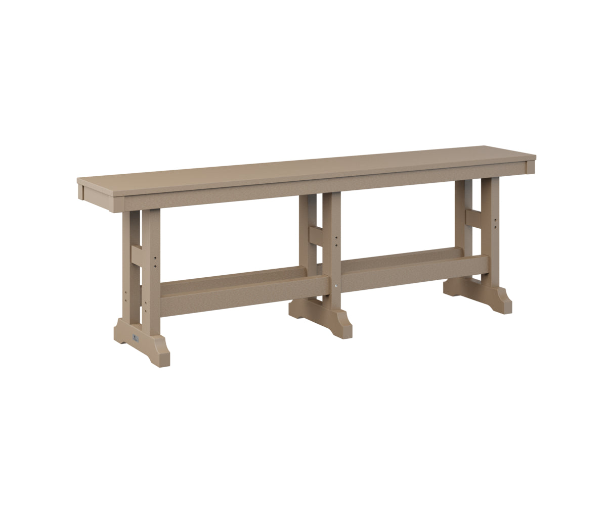 Berlin Gardens Garden Classic 66 Dining Bench - Outdoor Patio Furniture for Backyard, Deck, and Garden - Weather-Resistant Dining Set with Comfortable Seating