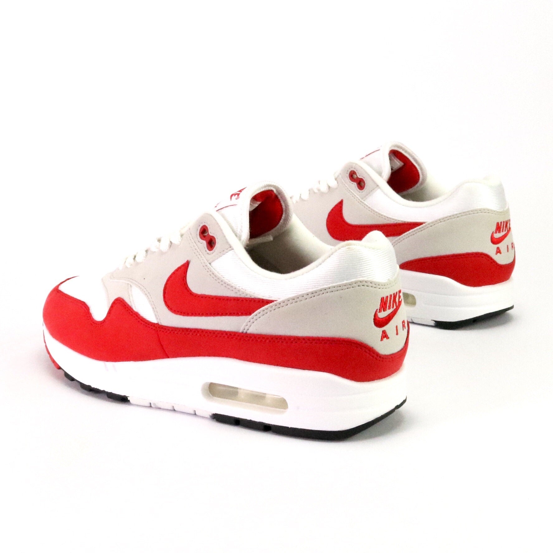 Nike Air Max 1 Anniversary White University Red Sneakers - Men's Running Shoes for Gym & Casual Wear