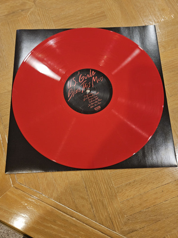 Bless This Mess LP Album Limited Edition Red Vinyl Mint Condition - U.S. Girls - Perfect for Record Collectors & Music Enthusiasts