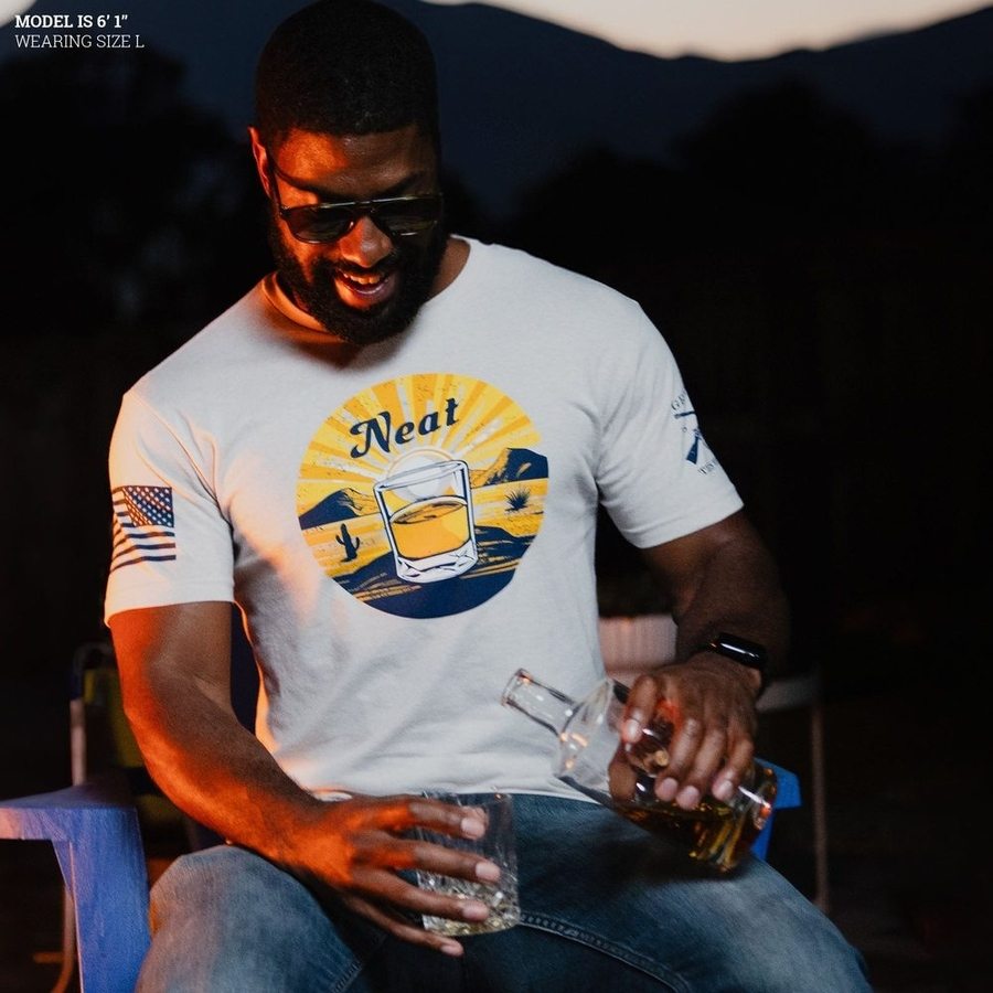 Stylish Whiskey T-Shirt for Men - Soft Cotton Graphic Tee - Perfect for Casual Wear, Bar Hopping & Whiskey Lovers