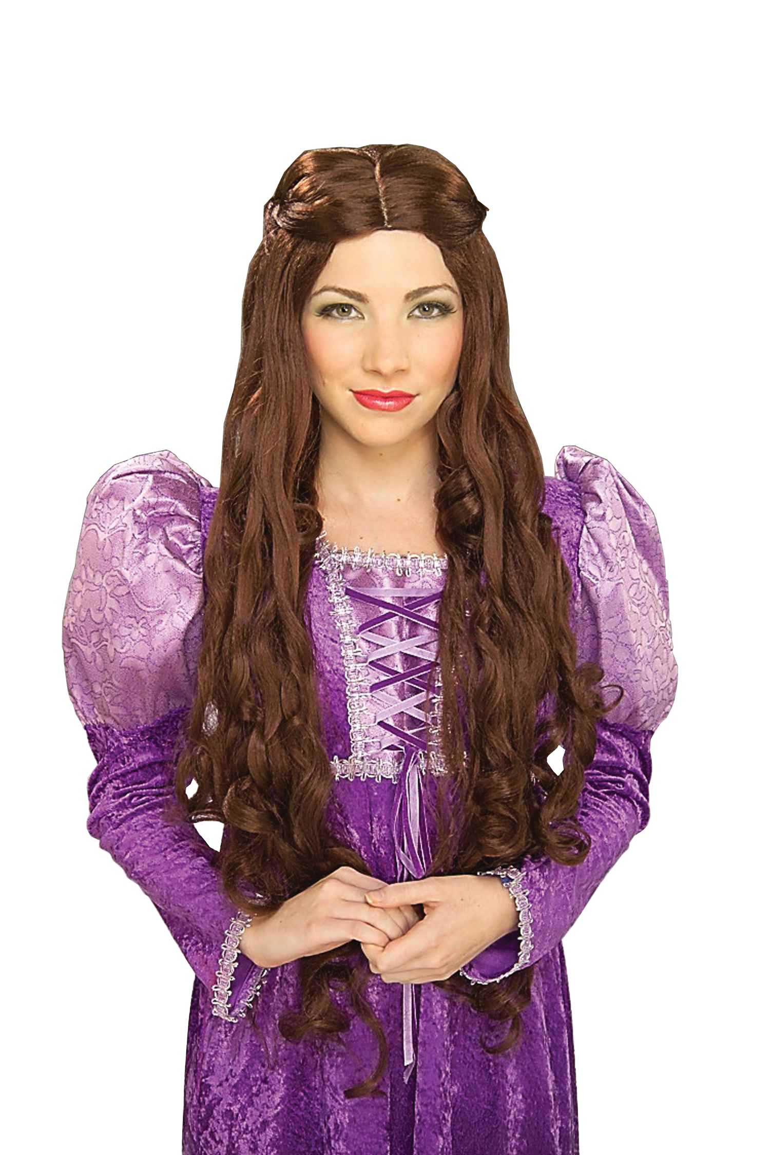 Forum Novelties Women's Medieval Queen Guinevere Wig - Long Blonde Curly Costume Wig for Renaissance Fairs, Cosplay & Halloween Costumes