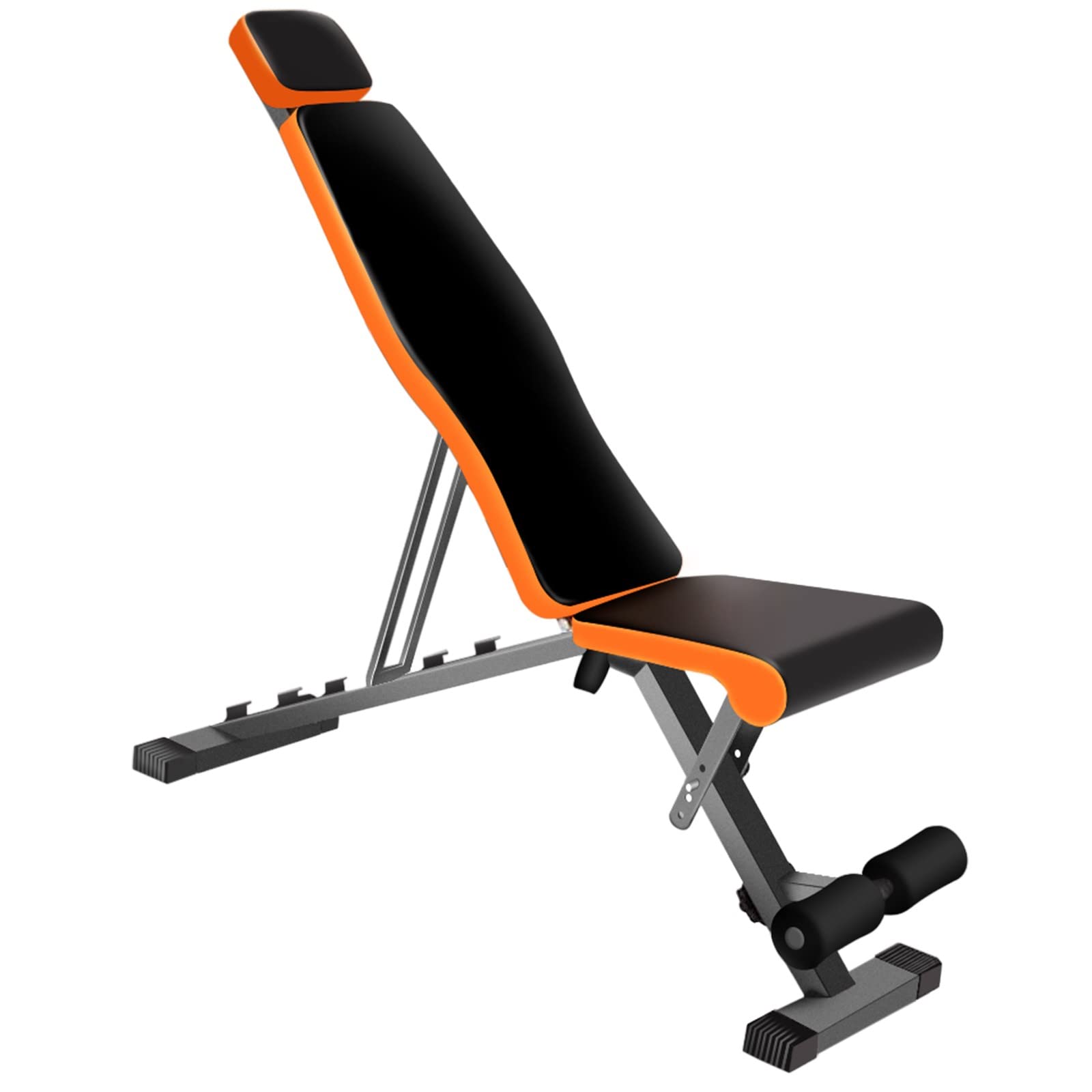 Adjustable Weight Bench for Full Body Workout - Folding Exercise Bench for Weight Lifting, Sit Ups & Ab Training - Home Gym Equipment for Strength Training (Multicolor) - Perfect for Home Gym, Small Spaces & Personal Fitness Routines