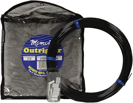 Diamond Outrigger Mono 100 Yard Coil 400lb Test Black Fishing Line - Saltwater & Freshwater Trolling, Offshore Fishing, Big Game Angling