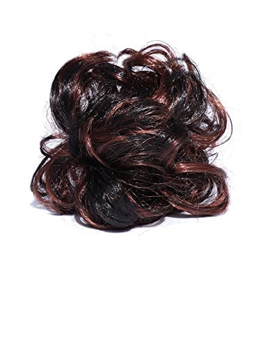 CHRONEX 1PC Synthetic Nylon Hair Clutch - Juda Bun Hair Extension for Women | Perfect for Updos, Ponytails & Special Occasions