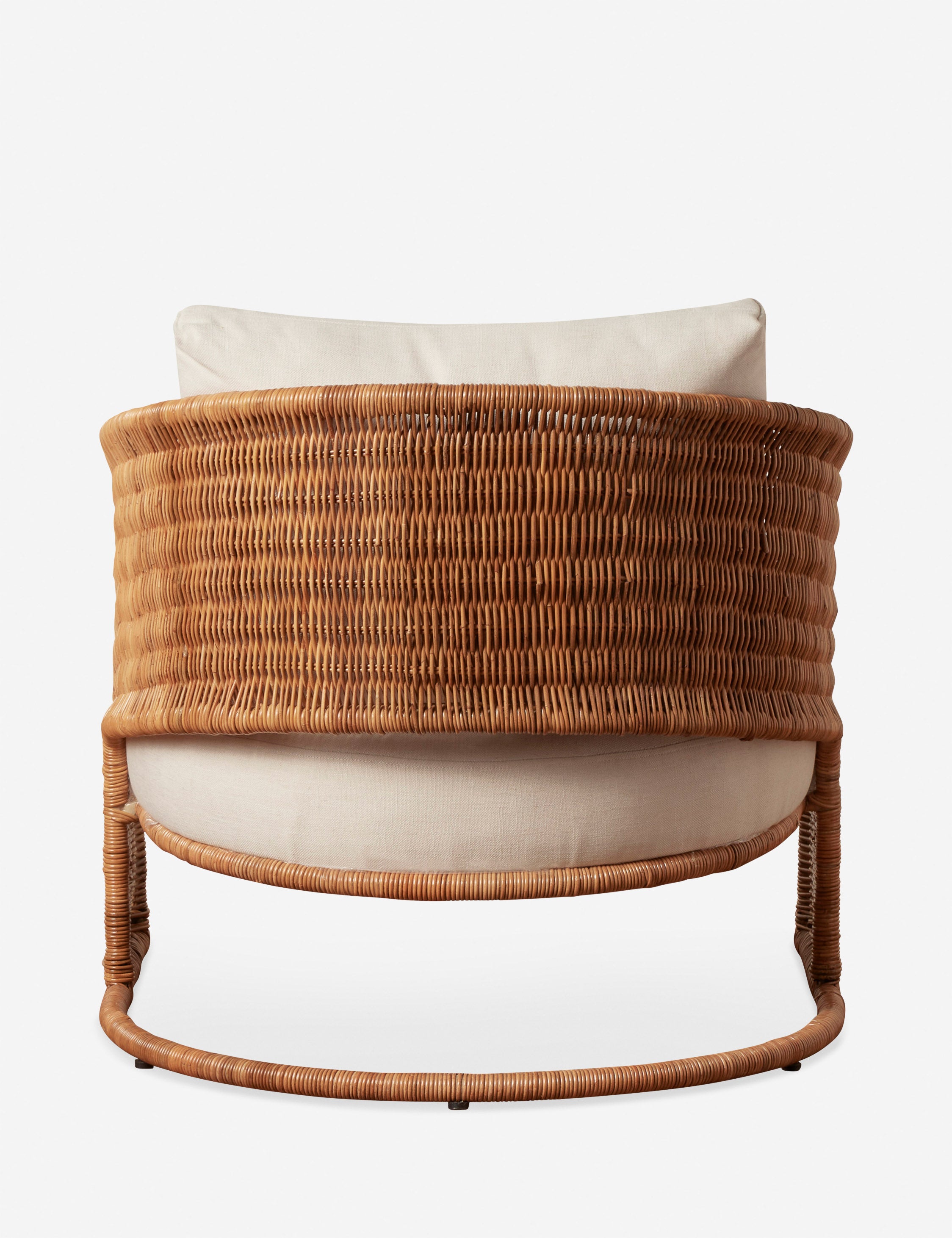Amado Accent Chair - Modern Mid-Century Lounge Chair with Wooden Legs for Living Room, Bedroom & Office - Comfortable Upholstered Armchair in Beige Fabric